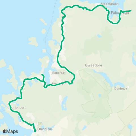 TFI Local Link An Fál Carrach - An Clochán Liath map