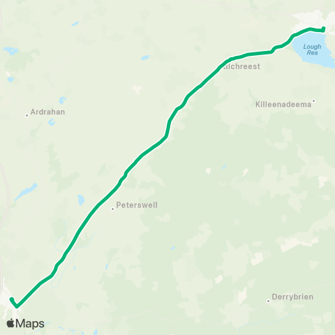 TFI Local Link Gort - Loughrea map