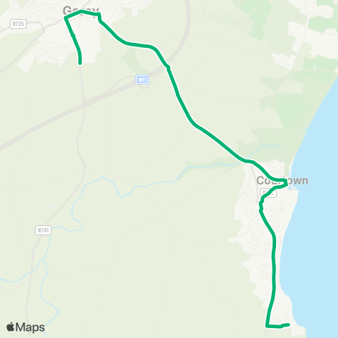 TFI Local Link Riverchapel - Gorey map