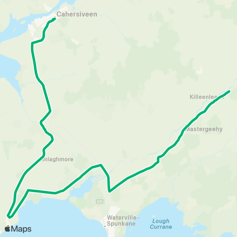 TFI Local Link Baile an Sceilg - Cahersiveen map