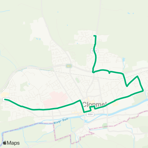 TFI Local Link Crann Ard - Poppyfield Retail Park map