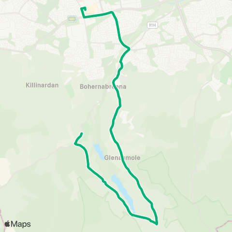 TFI Local Link Tallaght - Bohernabreena map