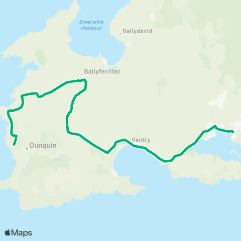 TFI Local Link Dingle - Dún Chaoin map