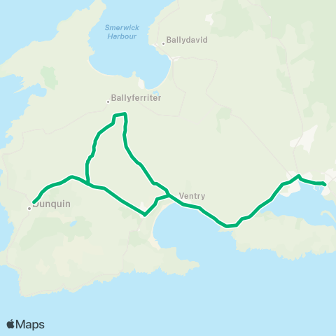 TFI Local Link Dingle - Dún Chaoin map