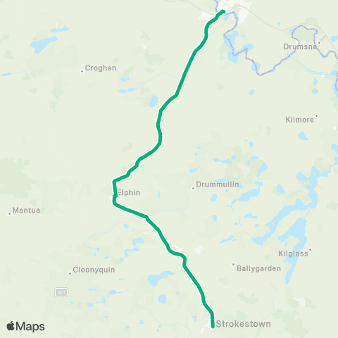 TFI Local Link Strokestown - Carrick-on-Shannon map