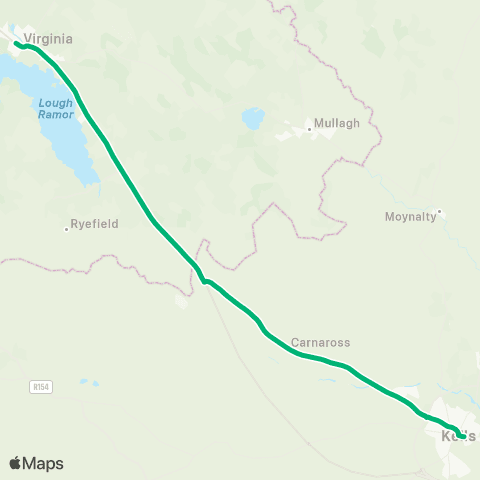 TFI Local Link Virginia - Kells map