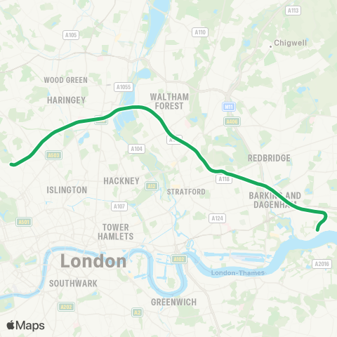 TfL & NR Suffragette map