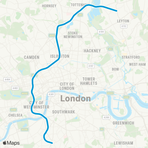 TfL Victoria map