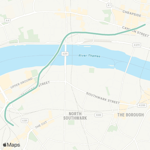 TfL Waterloo & City map