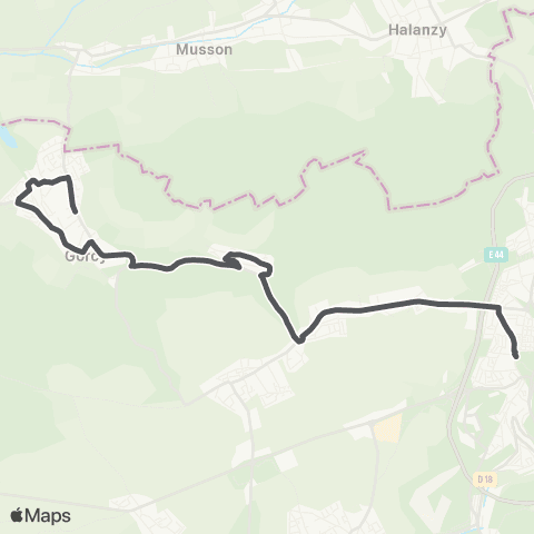 TGL - Scolaire Gorcy-Lycée Mézières map