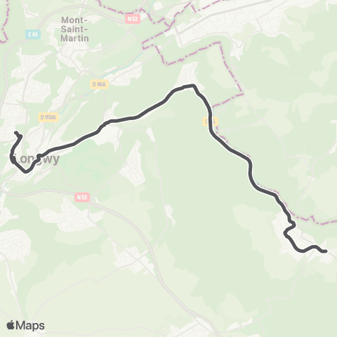 TGL - Scolaire Hussigny-Lycée Mézières map