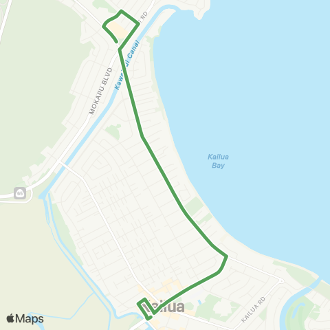 TheBus Kailua-Aikahi map