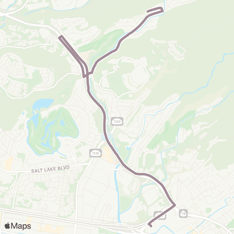 TheBus Moanalua Valley-Kalihi Transit Center map