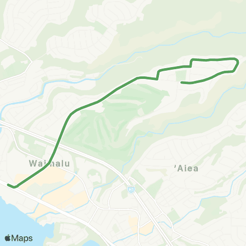 TheBus Upper Pearlridge-Pearlridge map