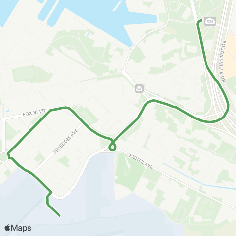 TheBus Makalapa-Hickam map