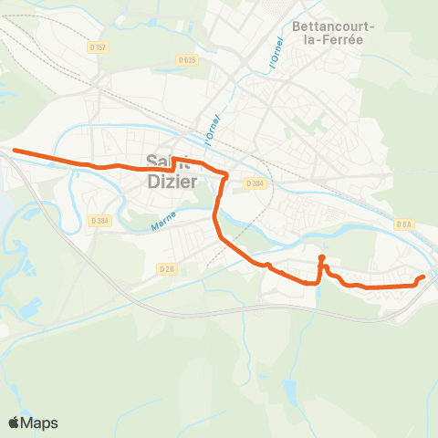 Ticéa Collège La Noue - Marnaval map