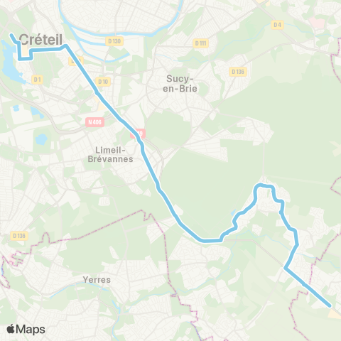 Île-de-France Mobilités Préfecture <> Eden map