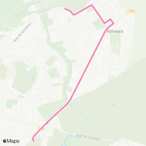 Île-de-France Mobilités Collège du Parc <> La Garenne map
