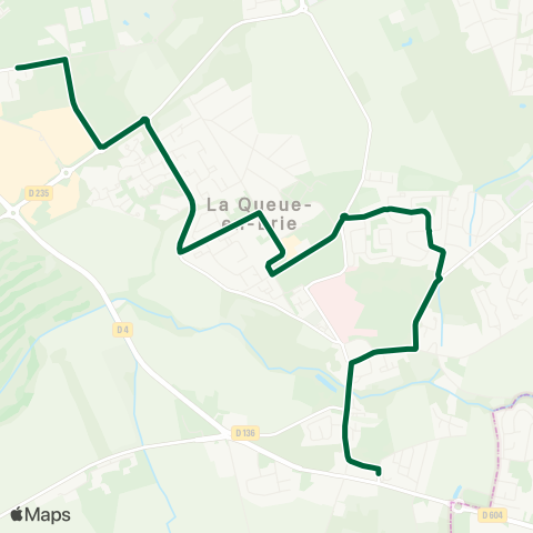 Île-de-France Mobilités Lycée Champlain <> Petit Caporal map