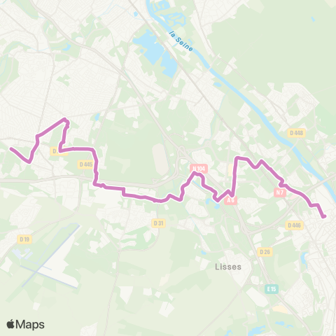 Île-de-France Mobilités Gare de Corbeil-Essonnes Zola <> Rue Berlioz map