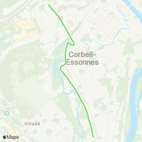 Île-de-France Mobilités Lycée <> Gare de Moulin Galant map
