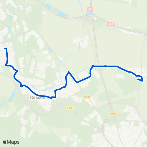 Île-de-France Mobilités Institution Nazareth <> Médiathèque map