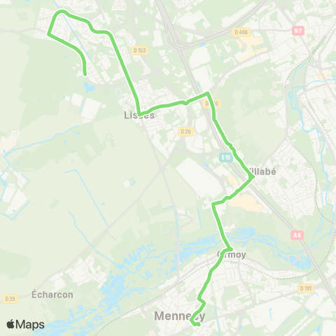 Île-de-France Mobilités Lycée Marie Laurencin <> Av. des Parcs map