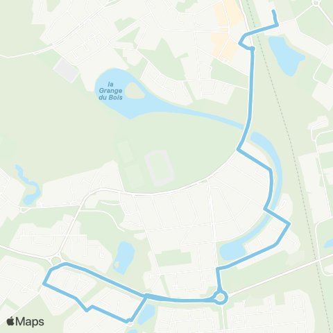 Île-de-France Mobilités Gare de Savigny-Nandy <> Gare de Savigny Nandy map