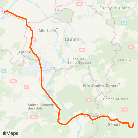 Île-de-France Mobilités Safran Montereau <> Pte de St-Cloud / Murat map