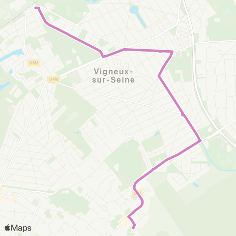 Île-de-France Mobilités Lp Nadar <> Gare de Vigneux-sur-Seine map