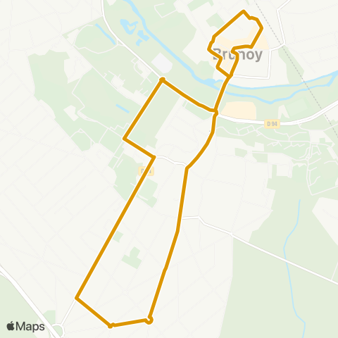Île-de-France Mobilités Gare de Brunoy <> Gare de Brunoy map