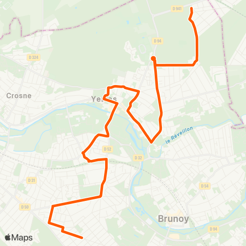 Île-de-France Mobilités Rond-Point Pasteur <> Grosbois map