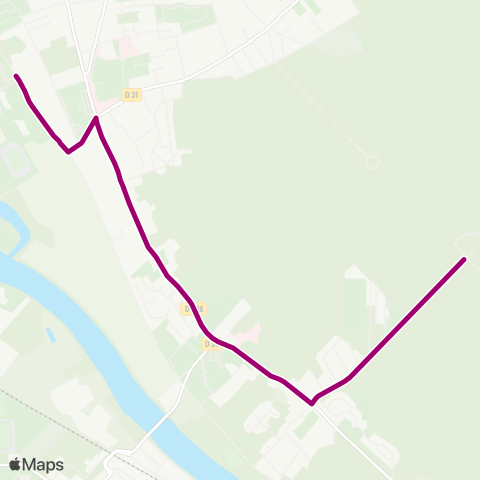 Île-de-France Mobilités Collège Delacroix <> Ermitage map
