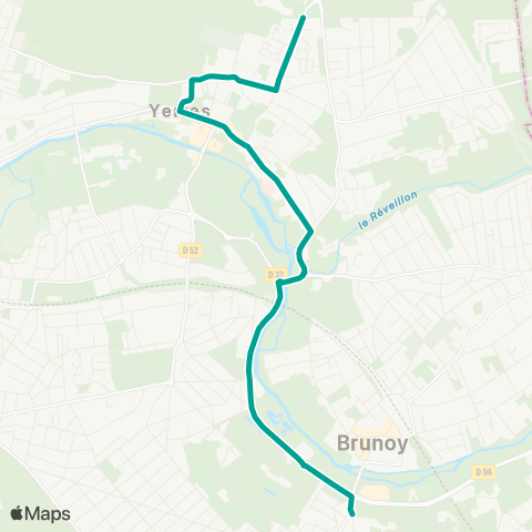 Île-de-France Mobilités Rue de la Grange <> Talma map