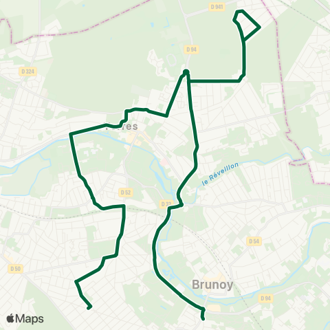 Île-de-France Mobilités Rue de la Grange <> Talma map
