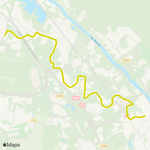 Île-de-France Mobilités Gare de Corbeil-Essonnes / e. Zola <> La Treille map