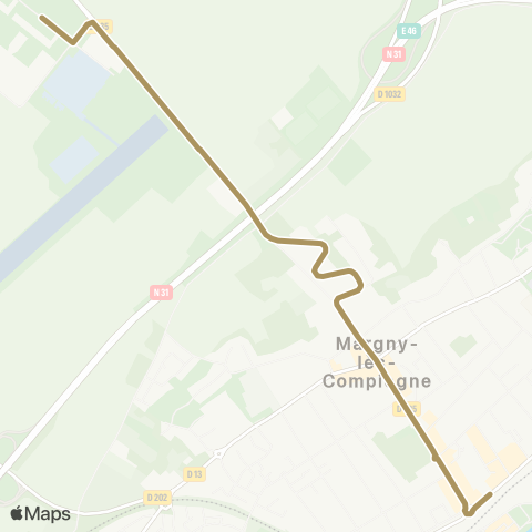 TIC - Réseau interurbain Navette Epide map