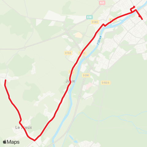 TIC - Réseau interurbain Compiègne - Jonquières map