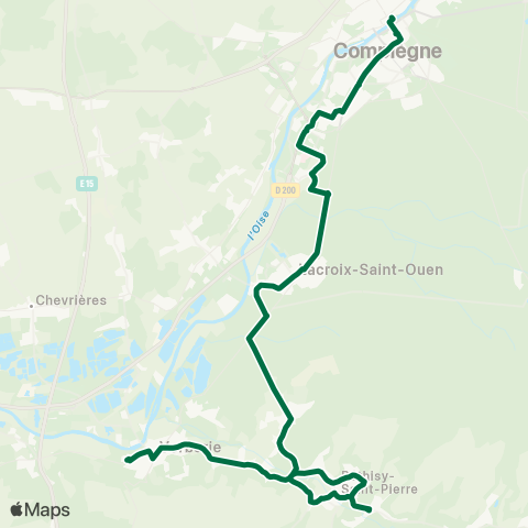 TIC - Réseau interurbain Compiègne - Verberie map