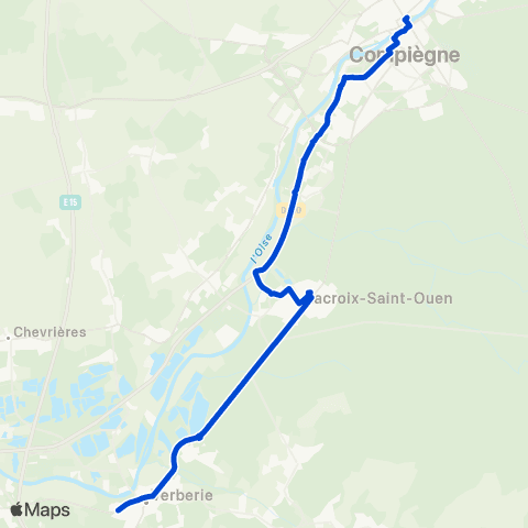 TIC - Réseau interurbain Compiègne - Verberie map