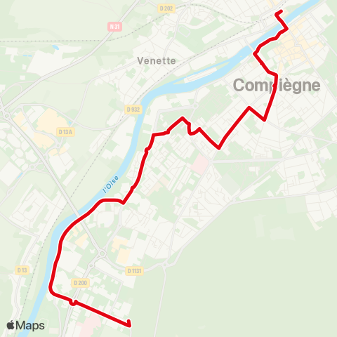 TIC - Réseau urbain Ferdinand De Lesseps - Bellicart map