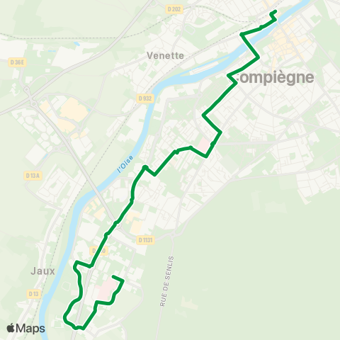 TIC - Réseau urbain Gare - Hôpital map