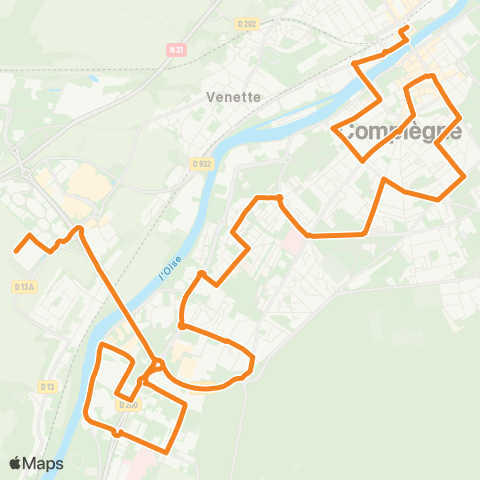 TIC - Réseau urbain Multiplexe - Bellicart map