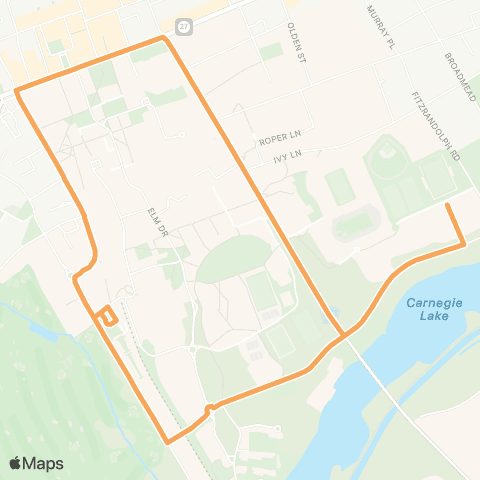 TigerTransit Reunions Circulator map