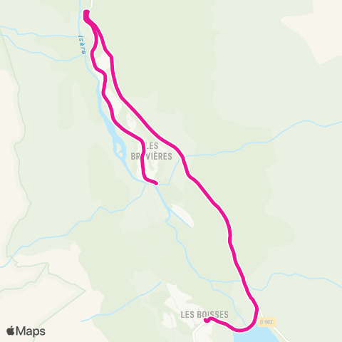 Navettes Station Tignes Circuit Tignes les Brévières map