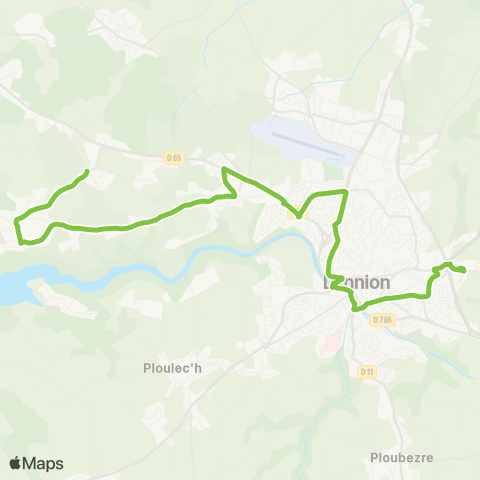 TILT Lannion Servel calvaire - Lannion Collège Coppens map