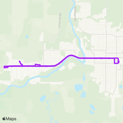 Timmins Transit Riverside map