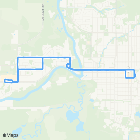 Timmins Transit Park Avenue map