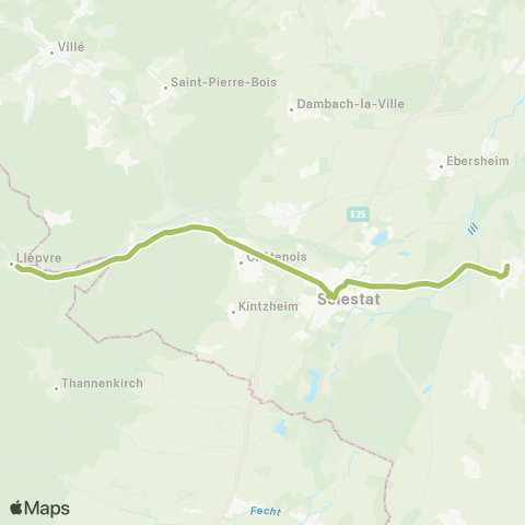 Elsa Mobilités Lièpvre - Muttersholtz map
