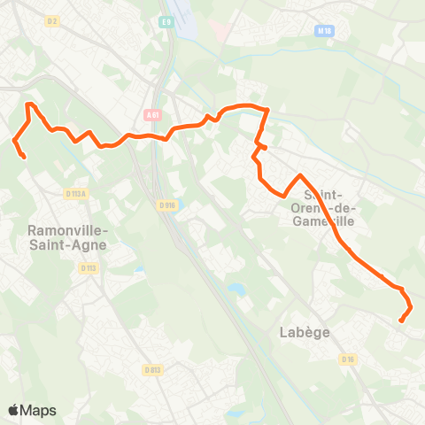 Tisséo Uni Paul Sabatier / St-Orens Piscine map